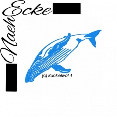 Stickdatei Buckelwal 13x18 