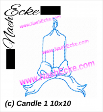 Embroidery Candle 5-8 4x4