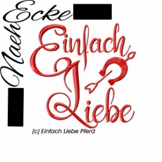 Stickdatei Einfach Liebe Pferd 10x10 