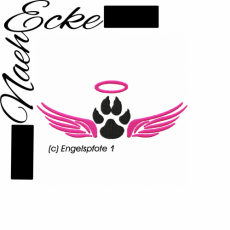 Stickdatei Pfote / Engelspfote 1 13x18 <br />