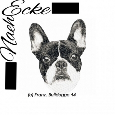Stickdatei Französische Bulldogge Nr. 14 13x18 PHOTOstitch 