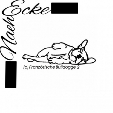 Stickdatei Französische Bulldogge Nr. 2 20x30 <br />