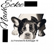 Stickdatei Französische Bulldogge Nr. 18 13x18 PHOTOstitch <br />