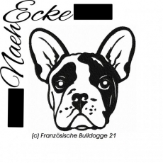 Stickdatei Französische Bulldogge Nr. 21 10x10 