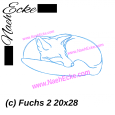 Stickdatei Fuchs 2 20x28