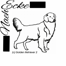 Stickdatei Golden Retriever Nr. 2 20x30 <br />
