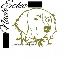 Stickdatei Golden Retriever Nr. 3 13x18 <br />