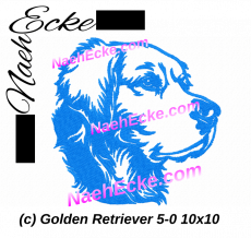 Stickdatei Golden Retriever 05-0 10x10