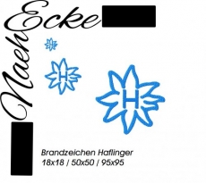 Stickdatei Brandzeichen Haflinger 10x10 <br />