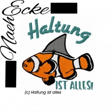 EMBROIDERY FILE Haltung ist alles 5x7 