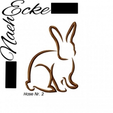 Stickdatei Hase Nr. 02 10x10