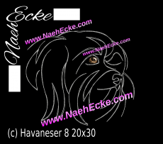 Embroidery Havaneser Nr. 8 11.81 x 7.87