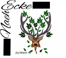 Stickdatei Hirsch Nr. 10 13x18 <br />