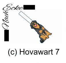 Stickdatei Hovawart 7 / Schlüsselanhänger 10x10