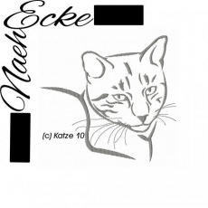 embroidery Cat 10 11.81 x 7.87" 