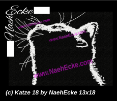 Stickdatei Katze 18 / Moonlightcat 13x18 / 14x20