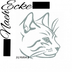 Stickdatei Katze 8 20x30 <br />
