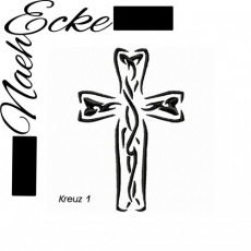 Stickdatei Kreuz Nr. 1 13x18 