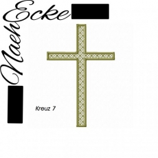 Stickdatei Kreuz Nr. 7 10x10 <br />