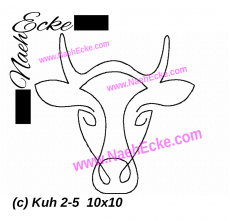 Embroidery Cow  2-5 / Brown Swiss 4x4