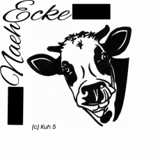 Embroidery Cow 5 / Black Spot 13x18 