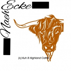 Datei Kuh 8 Highland Cattle SVG / EPS 