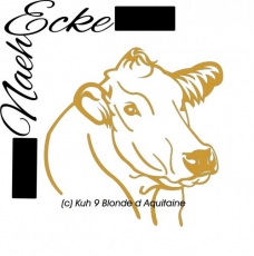 File Cow 9 Blonde d Aquitaine SVG / EPS 