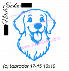 Stickdatei Labrador 17-15 10x10
