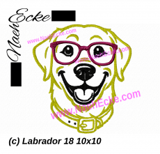 Stickdatei Labrador 18 10x10