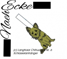 Stickdatei Chihuahua Nr. 6 Langhaar SA