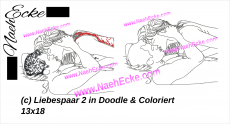 Stickdatei Liebespaar 2 13x18 / 14x20