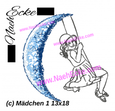 Stickdatei Mädchen 1 13x18 / 14x20