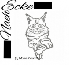embroidery Cat Maine Coon Nr. 1 5x7" 