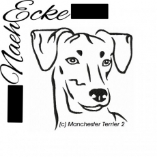 Embroidery Manchester Terrier Nr. 2 8x10" 