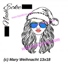 Embroidery Mary Weihnacht 5x7