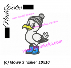 Stickdatei Möwe 3 Eike 10x10
