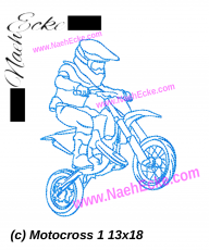 Stickdatei Motocross 1 13x18 / 14x20