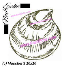 Stickdatei Muschel 3 10x10