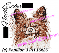 Stickdatei Papillon 3 PHOTOstitch 16x26