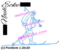 Stickdatei Postbote 1 20x30