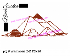 Stickdatei Pyramiden 1-2 20x30 / 18x30