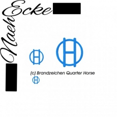 Embroidery Brand Quarter Horse 4x4" <br />