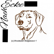 Stickdatei Rhodesian Ridgeback Nr. 1 5x7" <br />