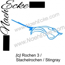 STICKdatei Rochen 3 10x10 