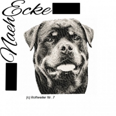 Stickdatei Rottweiler Nr. 7 10x10 <br />