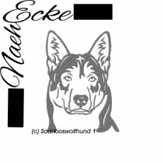 Embroidery Saarlooswolfhond 1 5x7" <br />