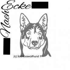 Stickdatei Saarlooswolfhund 1 13x18 