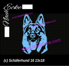 Stickdatei Schäferhund 16 13x18 / 14x20