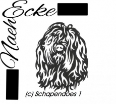 Stickdatei Schapendoes Nr. 1 13x18 