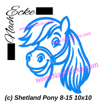 Stickdatei Shetland Pony 8-15 10x10